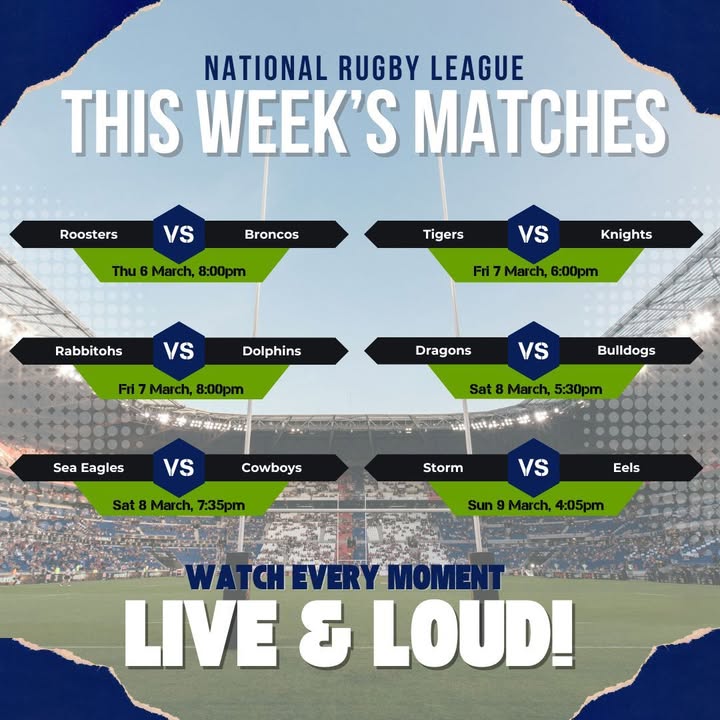 Featured image for “NRL Fans! A big week of footy is upon us…”