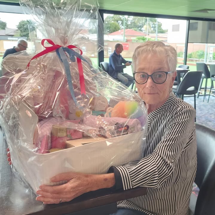 Featured image for “Mother’s Day Lucky Door Prize Winner Ann at Padstow Bowling Club”