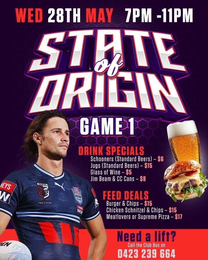 Featured image for “State of Origin 2025: Game I Specials at Padstow Bowls”