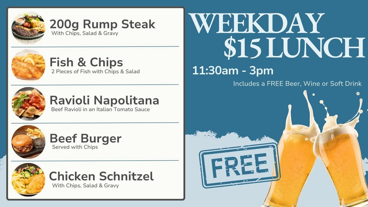 Featured image for “$15 Weekday Lunch Specials at Padstow Bowling Club”