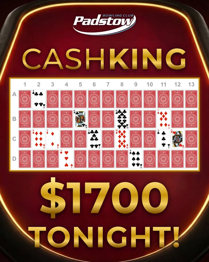 Featured image for “$1,700 CashKing Jackpot Tonight at Padstow Bowling Club”